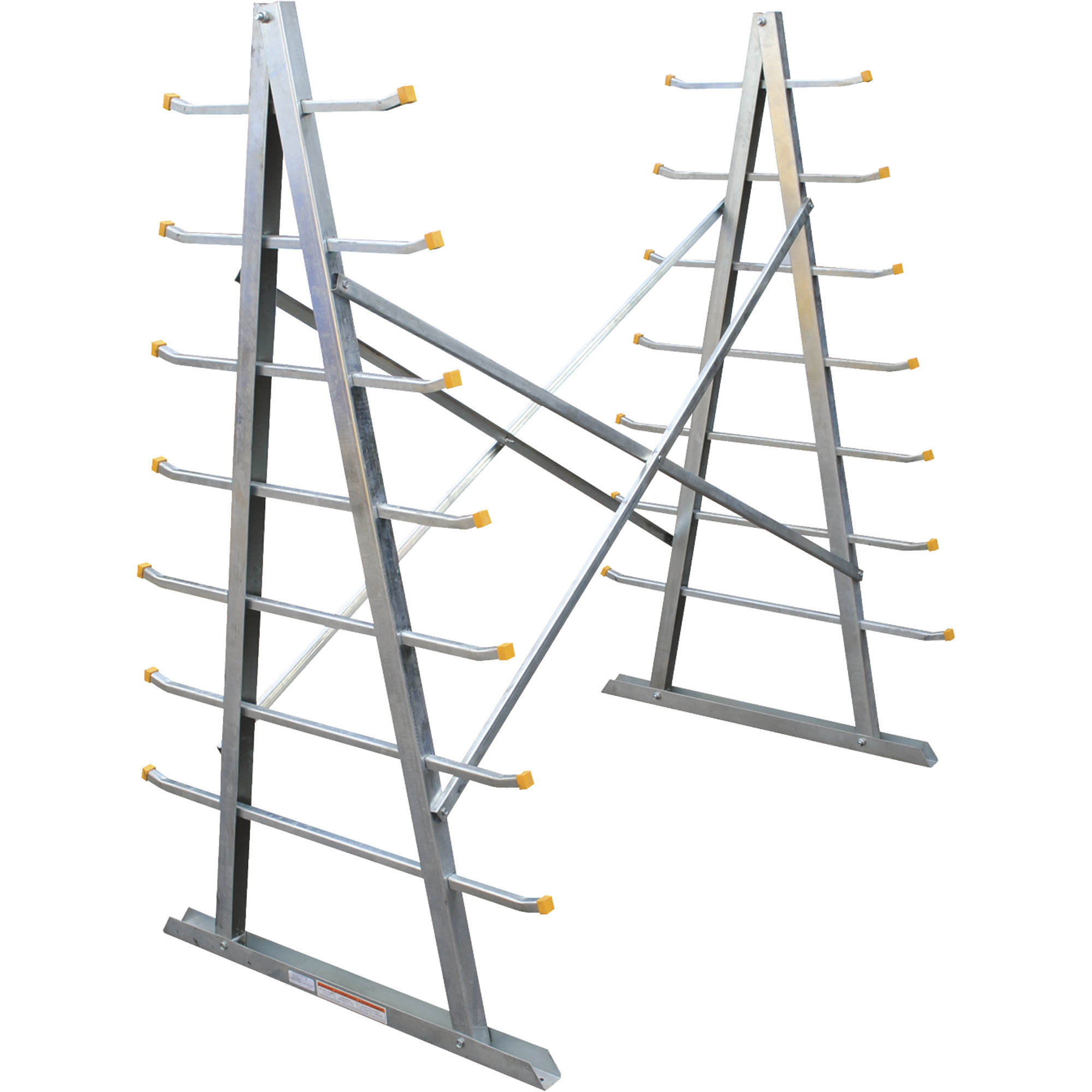 Vestil Galvanized Steel Self-Supporting Material Storage Rack - 60in.L x 36in.W x 66in.H, 2,000-lb. Capacity, Model# SR-SS